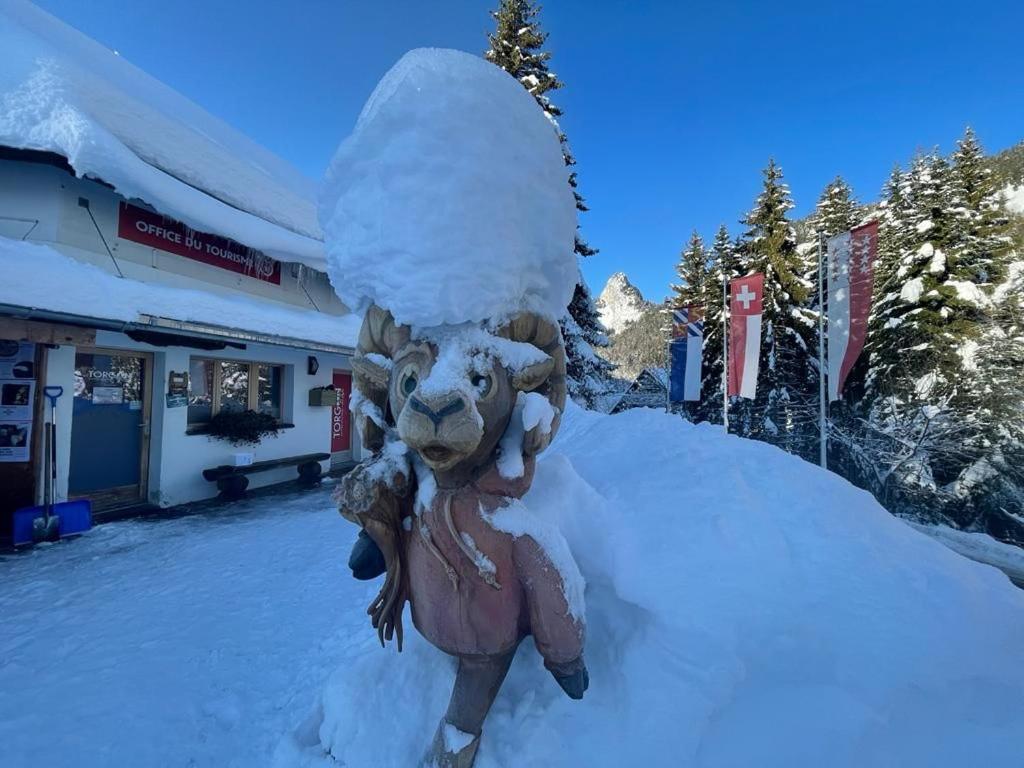 Residence "Les Cretes" Torgon エクステリア 写真